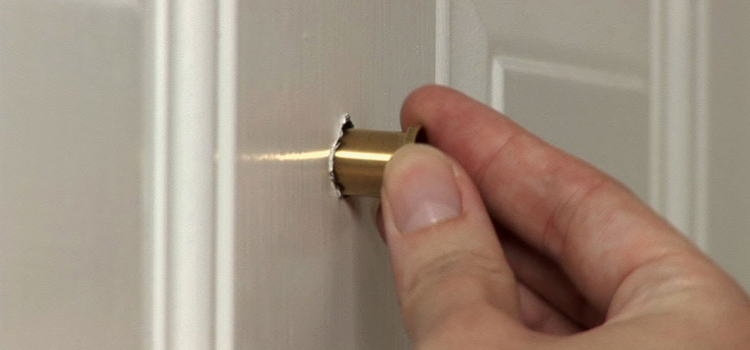 peephole door repair in Sherwood Park