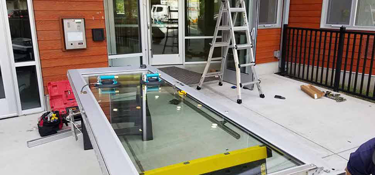 storefront door glass replacement Sherwood Park